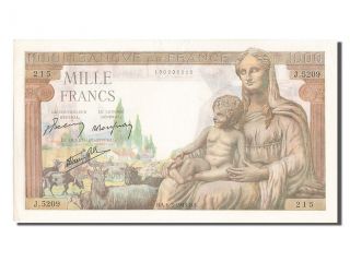 [ 203333] 1000 Francs Type Déesse Déméter,  P.  102,  06 Mai 1943 photo