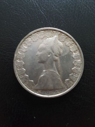 500 Lire Silver Italian Coin 1959 photo