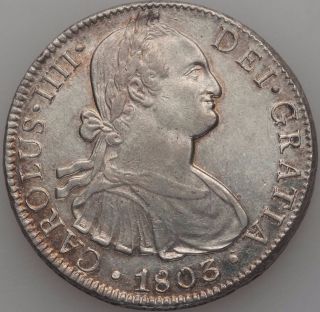 Charles Iv 8 Reales 1803 Mo - Ft photo