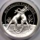 2010 $1 Kangaroo Silver Proof High Relief Piedfort 1 Oz.  999 Box & Commemorative photo 1