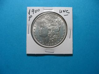1900 - P Unc Morgan Silver Dollar Coin Take A Look photo
