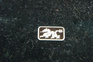 Dragon 1 Gram.  999 Fine Silver Bar Coin Bullion Symbol For Power Strength & Luck photo