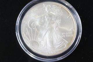 2005 Silver American Eagle 1 Oz Bullion Coin $1 Fine Silver 999 E305 photo