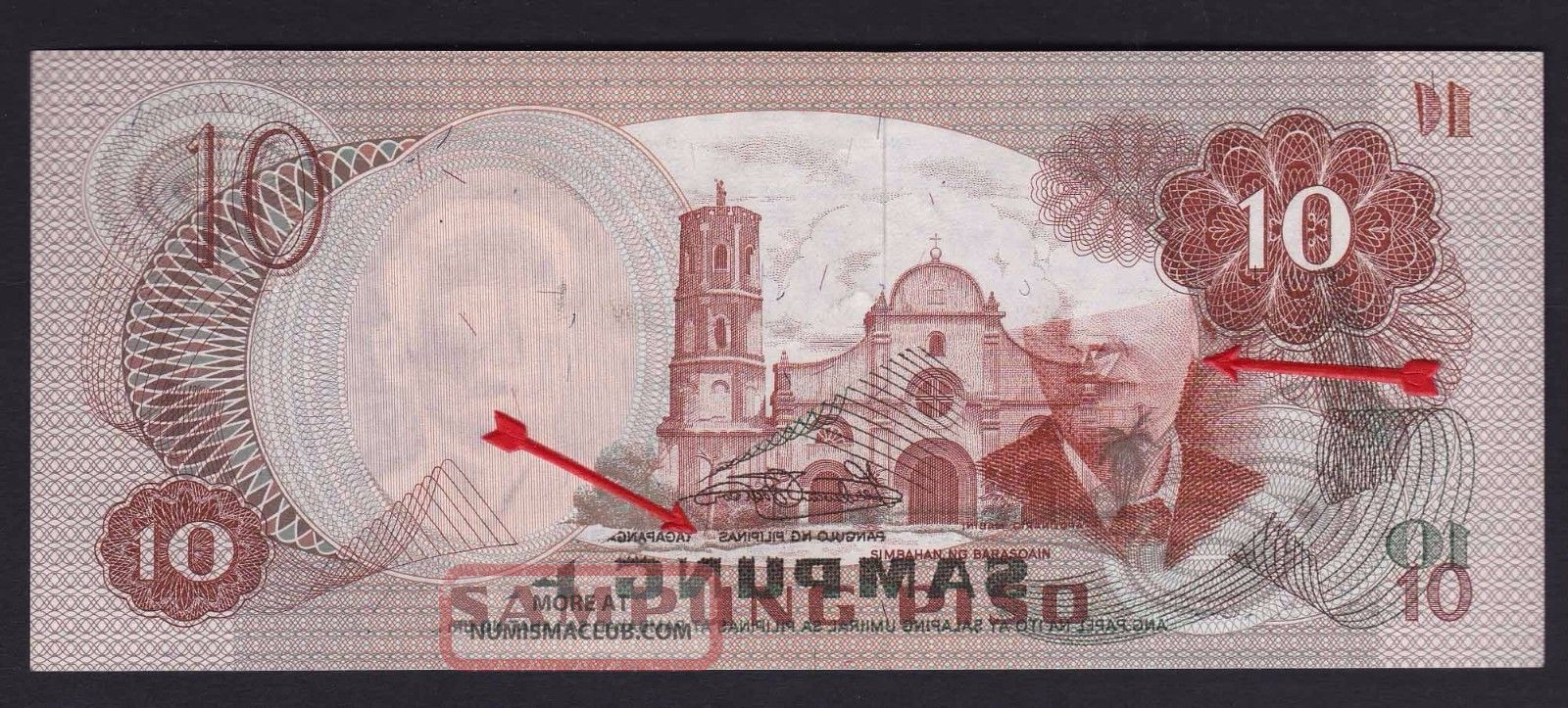 Error Philippines 10 Pesos Offset Of 