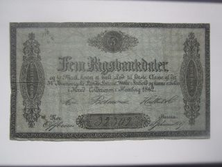 1862 Denmark Lottery Ticket photo