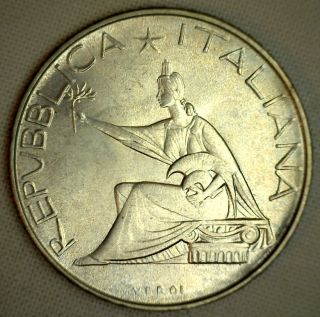 1961 Italy 500 Lire Silver Coin photo