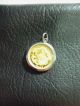 Unc Chinese Dragon.  9999 Fine Gold Coin In Sterling Silver 925 Pendant - Letter B Coins: World photo 1