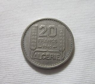 French Algeria.  20 Francs,  1949. photo