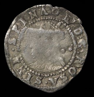 Elizabeth I House Of Tudor 1587 - 1589 Ad Great Britain Silver Halfgroat S.  2579 photo
