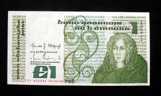 1978/81 Ireland Banknote 1 Pound Xf photo