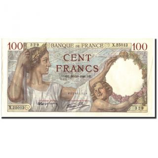 [ 211053] France,  100 Francs,  100 F 1939 - 1942 Sully,  1941,  Km:94, . photo