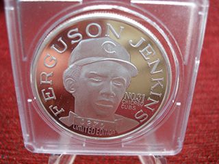 Ferguson Jenkins - Cubs - Hof 1991 -.  999 Silver 1 Oz.  Silver Round - Hot Item photo
