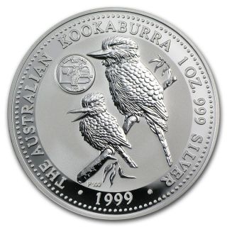 1999 Australia Kookaburra Pennsylvania Privy 1 Oz Silver Coin - From photo