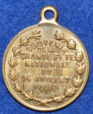Medal 1900 France,  Souvenir De La Grande Fete Du 14 Juliett 1900 photo