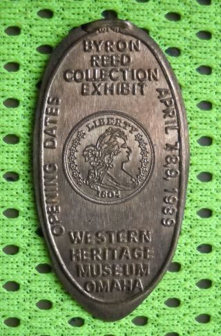 Western Heritage Museum Elongated Penny Omaha Ne Usa Cent 1989 Souvenir Coin photo