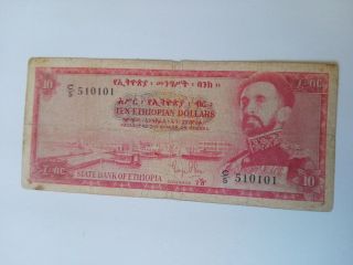 Ethiopia 10 Dollars 1961 F P - 19 photo