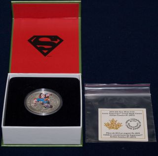 Royal Canadian 2014 $20 Silver Coin: Superman Action Comics 1 (box, ) photo