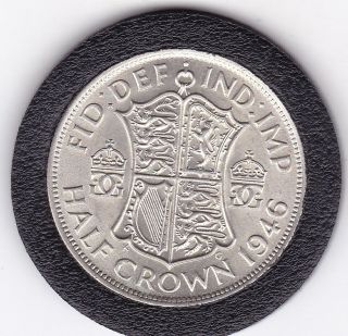 1946 King George Vi Half Crown (2/6d) - Silver (50) Coin photo