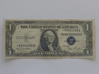 1935d $1 Star Silver Certificate Fr 1613n Vf, photo