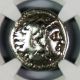 Greek Kingdom Of Thrace Lysimachus Ar Drachm Bc 305 - 281 Ngc Ch Fine Coins: Ancient photo 1