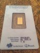 1 Gram Gold Bar - Pamp Suisse - Fortuna - 999.  9 Fine In Assay Gold photo 2