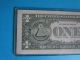 2006 $1 Note Uncirculated Fancy Near Solid Serial Number 1111 1611 Small Size Notes photo 2
