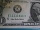 2006 $1 Note Uncirculated Fancy Near Solid Serial Number 1111 1611 Small Size Notes photo 7