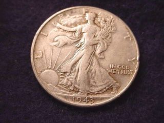 1943 Walking Liberty Half Dollar Coin - - 9025 photo