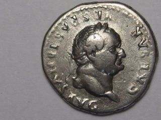 Roman: Vespasian 69 - 79 Ad Silver Denarius (3.  3g).  3 photo