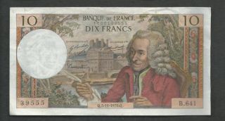 France 1970 10 Francs P 147c Circulated photo