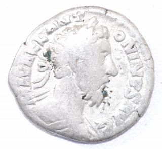 Authentic Marcus Aurelius,  Silver Denarius,  Roman Coin,  Rv.  Fortuna - A889 photo