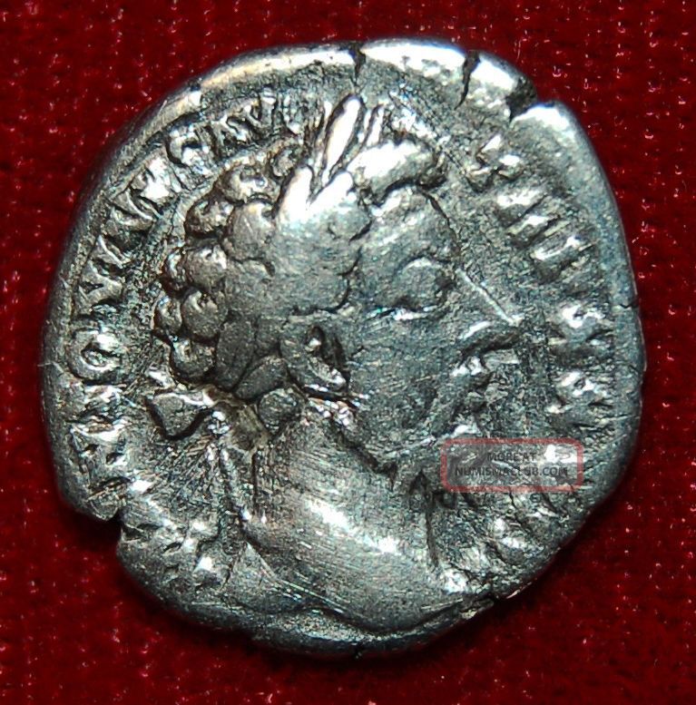 Roman Empire Coin Marcus Aurelius Emperor With Branch On Reverse Silver ...