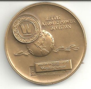 Pittsburgh,  Pa.  Westinghouse Corp.  - Bettic Atomic Power Division Bronze Medal photo