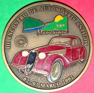 Italian Car / Alfa Romeo 8c - 1931 - 1939 / Enamel Bronze Medal photo