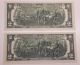 (2) 1976 Us 2 Dollar Bill Note Green Seal Crisp Uncirculated Small Size Notes photo 1