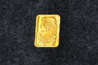 5 Gram Pamp Suisse.  9999 Fine Gold Bar Fortuna Veriscan photo