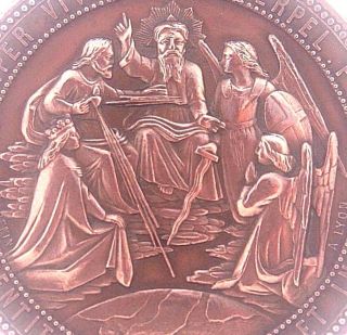 Apostleship Of Mary - Exceptional Antique Religious Art Medal By Ludovic Penin photo