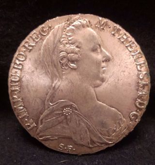 1780 Austria Silver Thaler,  Maria Theresia,  Restrike,  Km - T1 (?) photo