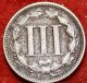 1866 Philadelphia Nickel Three Cent Coin Three Cents photo 1