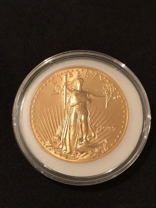 1999 American Eagle 1oz Fine Gold Coin - photo