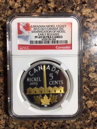 2015 Canada Silver 1oz Nickel Legacy Identification Early Releases Coin Pf69 Ngc photo