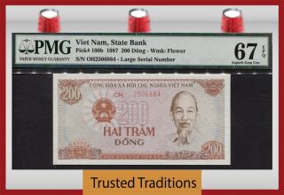 Tt Pk 100b 1987 Viet Nam 200 Dong 
