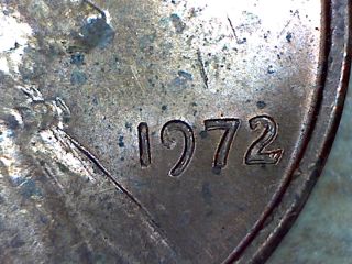 1972 Lincoln Cent Double Date Error photo
