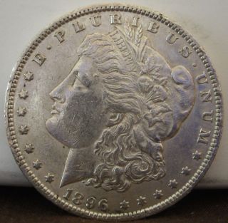 1896 $1 Morgan Silver Dollar 953 photo