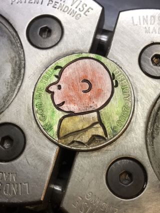 Hobo Nickel Coin Art Charlie Brown 116 photo