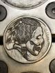 Coin Art Hobo Nickel Detailed Skull 143 Exonumia photo 1