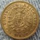 1877 - F German Wurttemberg Gold 5 Mark Germany photo 1