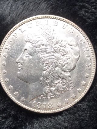 1878 7tf Rev78 Morgan Silver Dollar $1 Coin 90 Au,  Light Töne On Reverse Gem photo
