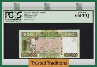 Tt Pk 39b 2012 Guinea 500 Francs 