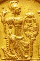 Emperor Arcadius Gold Solidus - Minted 388 - 402 A.  D.  - Constantinople Coins: Ancient photo 1